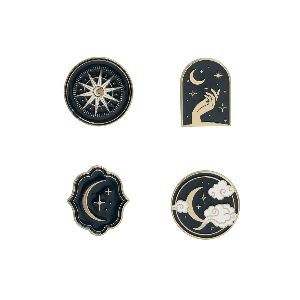 Grupo Erik - Astral Set Of 4 Métal broche - Multicolore